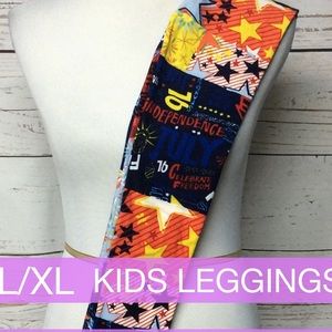 LuLaRoe Kids L/XL Americana Leggings NWT